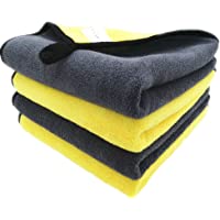 Faireach Paños Microfibra Coche para Exterior y Interior 840GSM- Bayetas Microfibra Limpieza Coche Cuidado Pulido Lavado…
